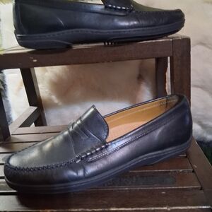 Cole Haan Men's Black Leather Loafers